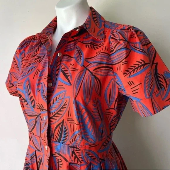 ALEXIS for Target Collab Botanic Floral Tropical Short Sleeve Shirtdress Plus 4X - Picture 6 of 9